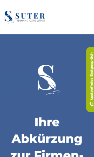 Mobilversion „Suter Treuhand Consulting GmbH” von numero2