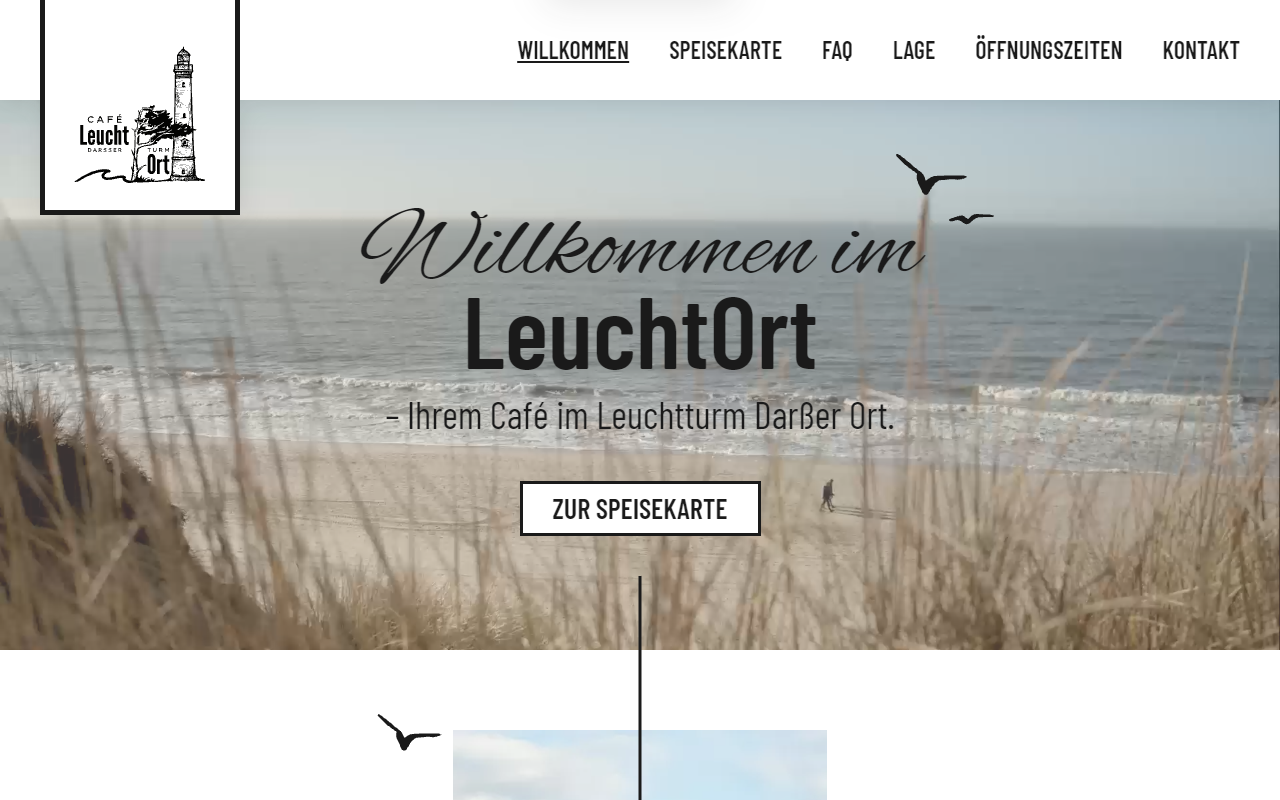 Desktopansicht „Museumscafé LeuchtOrt im NATUREUM” von numero2