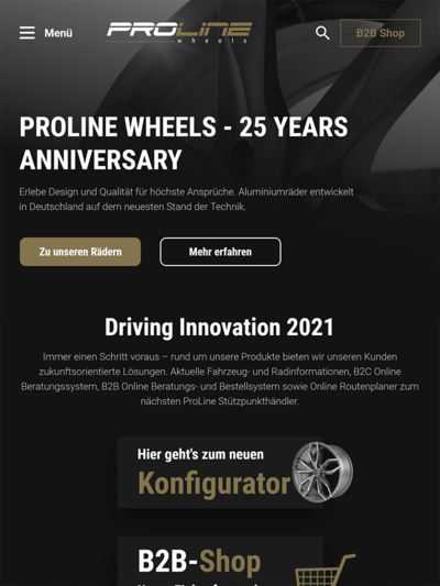 Tablet-Darstellung „Proline Wheels” von numero2