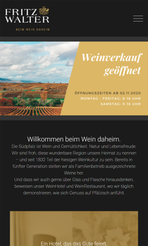 Mobilversion „WeinGut Fritz Walter” von numero2