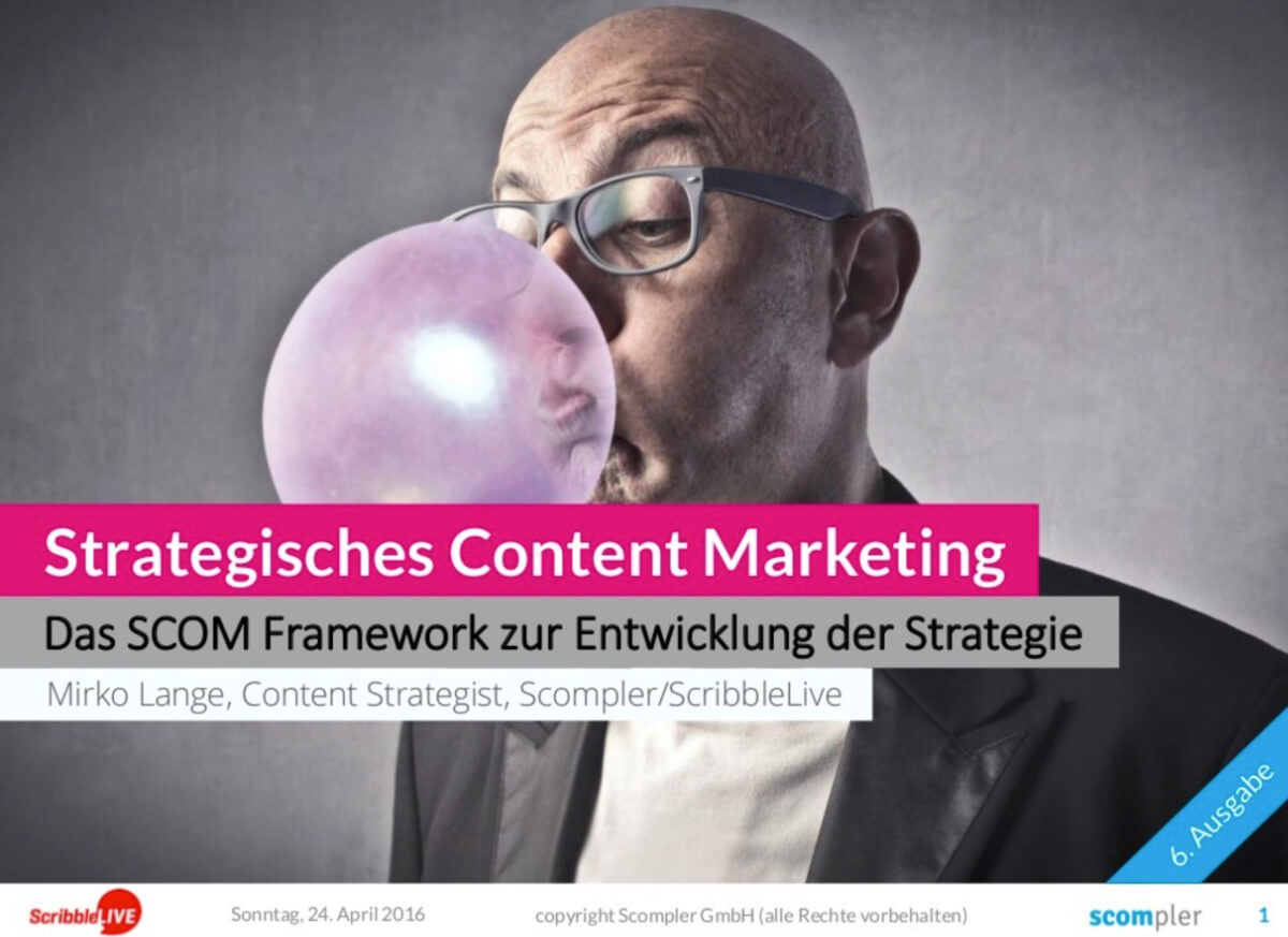 SCOM - strategisches Content Marketing Framework - Dienstleistungen bei numero2