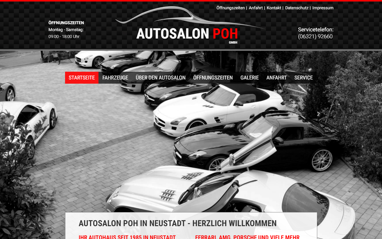 Desktopansicht „Autosalon Poh in Neustadt an der Weinstraße” von numero2