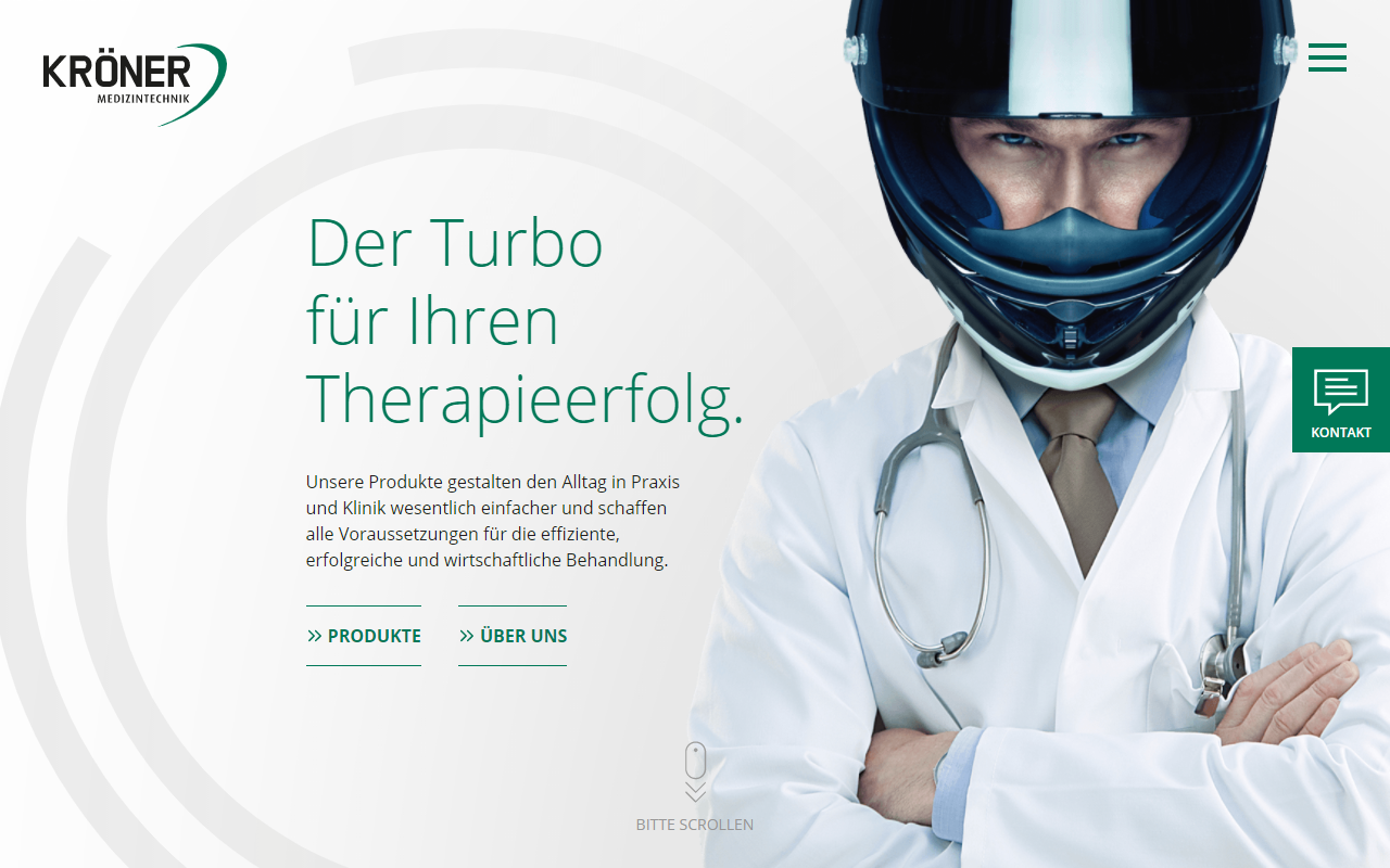 Desktopansicht „Kröner Medizintechnik - Medizintechnik seit 25 Jahren” von numero2