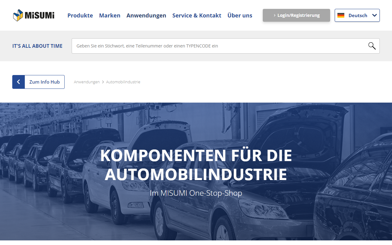 Desktopansicht „MISUMI Europa GmbH” von numero2