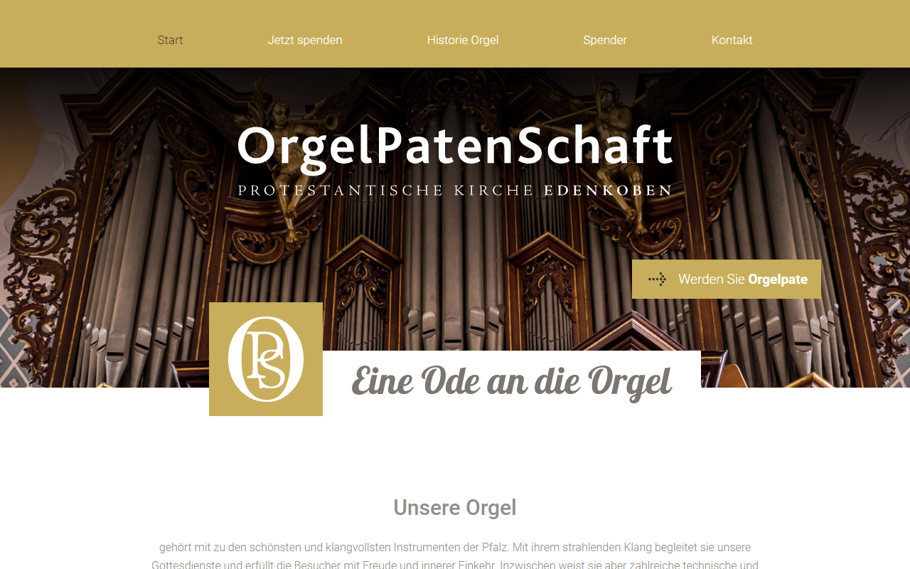Desktopansicht „Orgel­Paten­Schaft Edenkoben” von numero2