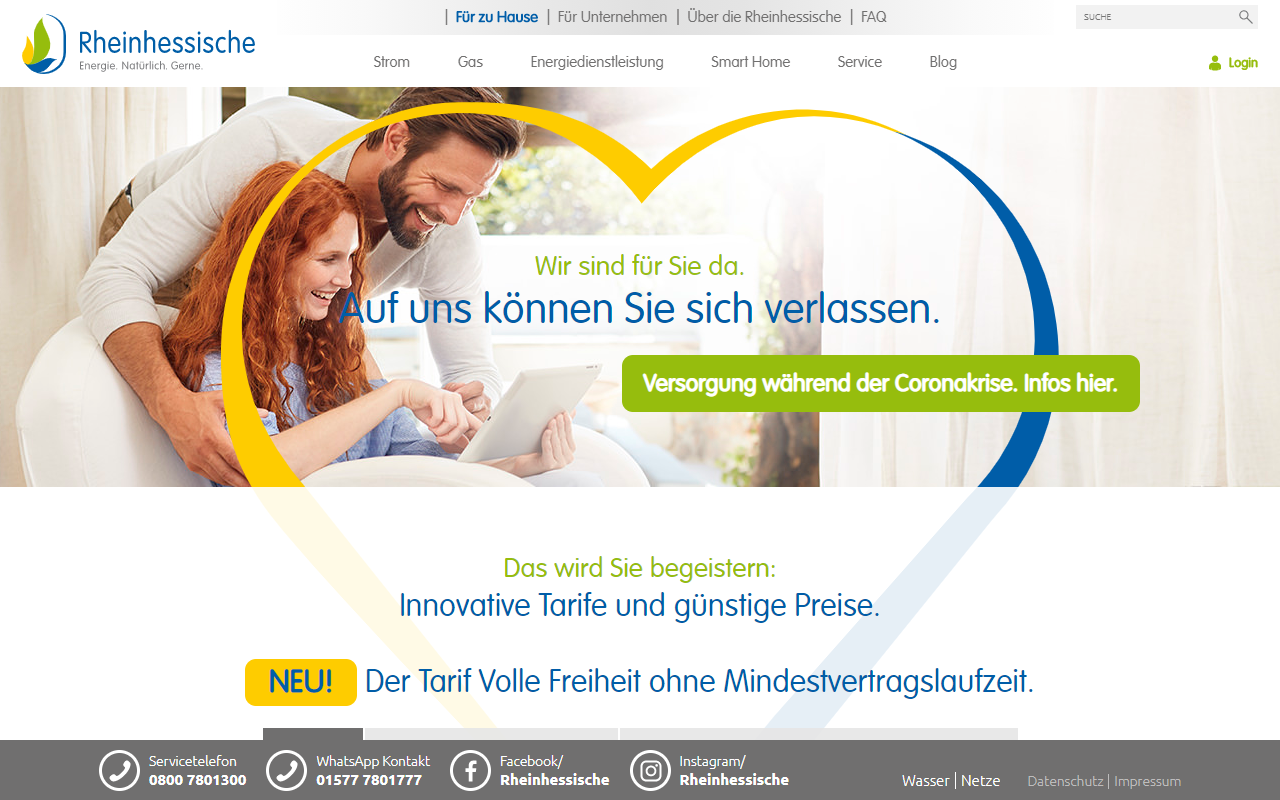 Desktopansicht „Rheinhessische Energie- und Wasser­versorgungs-GmbH” von numero2