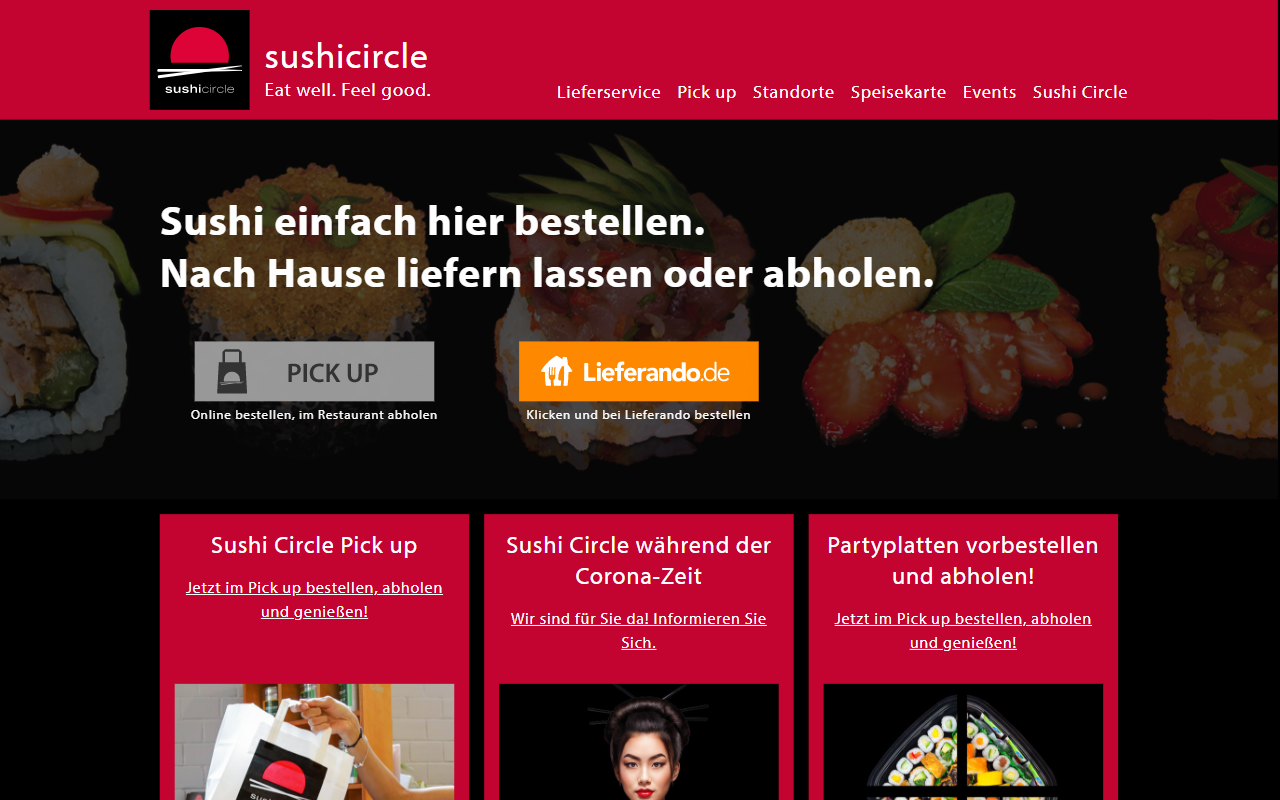 Desktopansicht „Sushi Circle Gastronomie GmbH” von numero2